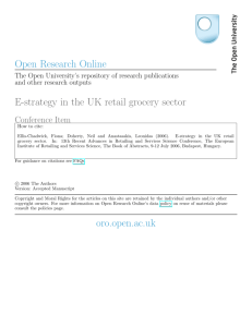 Open Research Online E-strategy in the UK retail grocery sector oro