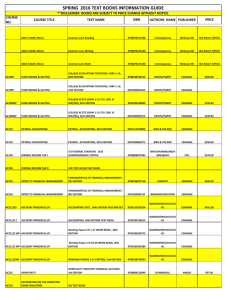 spring text book information guide