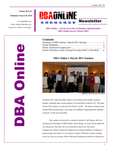 Newsletter - DBAOnline.org