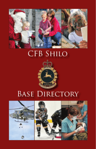 CFB Shilo Base Directory