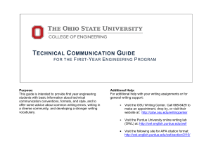 TECHNICAL COMMUNICATION GUIDE