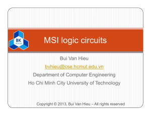 MSI logic circuits
