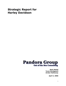 Strategic Report for Harley Davidson