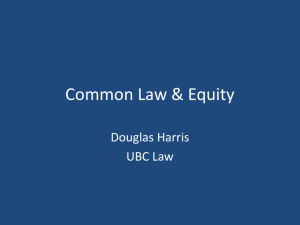 Common Law & Equity