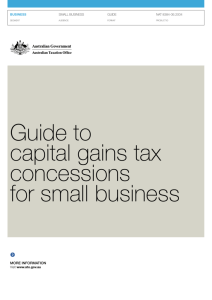Guide to capital gains tax concessions for small business