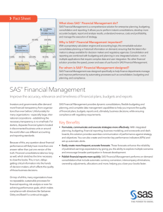 SAS® Financial Management