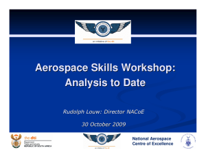 aerospace skills 30 oct 2009 analysis to date