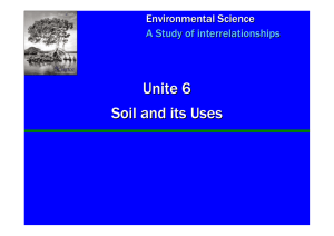 Unite 6 Soil and its Uses