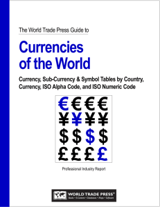 Report Currencies of the World