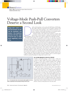 Voltage-Mode Push-Pull Converters Deserve a Second Look