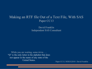 Making an RTF file Out of a Text File, With SAS