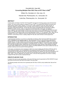 Converting Multiple Plain DOC Files to RTF Files in SAS