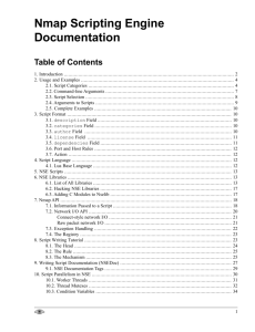 Nmap Scripting Engine Documentation