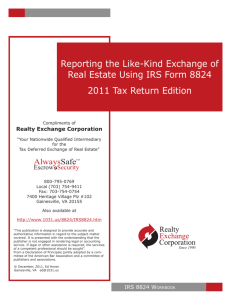 Reporting the Like-Kind Exchange of Real Estate Using IRS Form