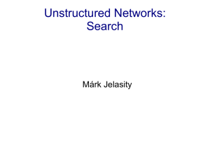 Unstructured Networks: Search