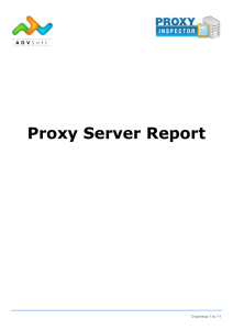 Proxy Server Report