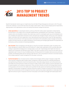 2015 top 10 project management trends