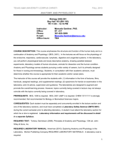 anatomy and physiology ii - LSCI - Texas A&M University Corpus