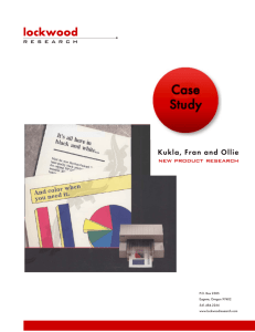 Case Study Cover Sheet