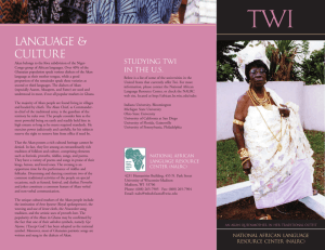 Twi - National African Language Resource Center