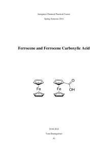 Ferrocene and Ferrocene Carboxylic Acid