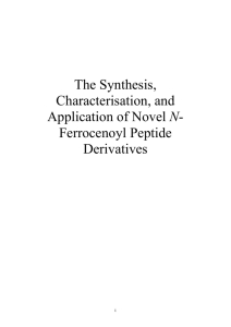 The Synthesis, Characterisation, and Application of - DORAS