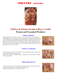 Chicken & Chicken Products Buyer's Guide