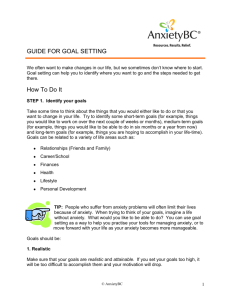 Guide for Goal Setting
