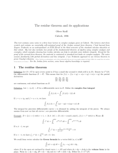 Residue calculus (1996) PDF