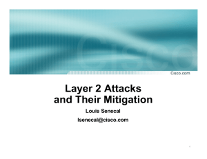 Layer 2 Attacks and Their Mitigation