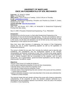 ENCE340-Fundamentals of Soil Mechanics