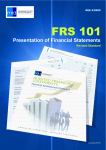 FRS 101 FRS 101 - Malaysian Institute of Accountants