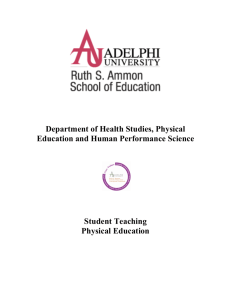Department of Health Studies, Physical