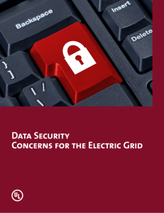 Data Security Concerns for the Electric Grid