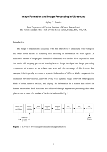 Image Formation and Image Processing in Ultrasound