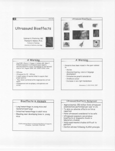 Biohazards of Ultrasound, RSNA 2008
