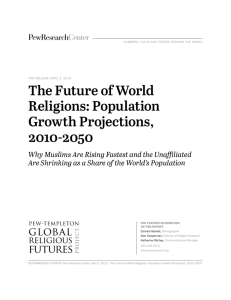 The Future of World Religions: Population Growth Projections, 2010