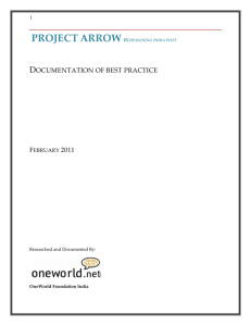 project arrow redesigning india post