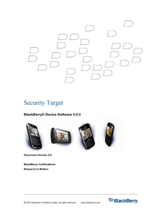 BlackBerry® Device Software 5.0.0