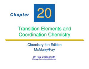Chapter 20 - Chemistry - Michigan Technological University