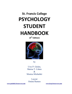 Psychology Student Handbook