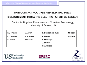 NON-CONTACT VOLTAGE AND ELECTRIC FIELD