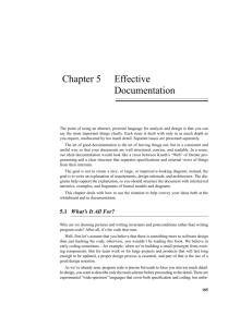 Chapter 5 Effective Documentation