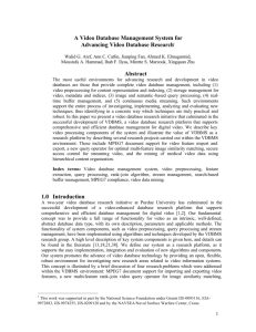 A Video Database Management System for