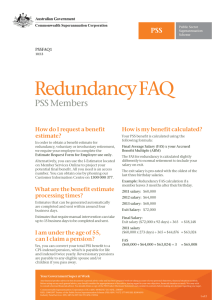 Redundancy FAQ - PSS Members