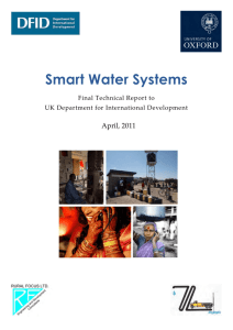 Smart Water Systems - Research for Development