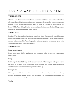 KASSALA WATER BILLING SYSTEM