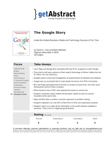 The Google Story