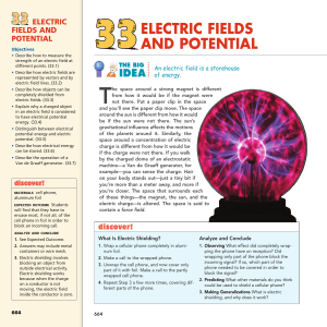ELECTRIC FIELDS AND POTENTIAL