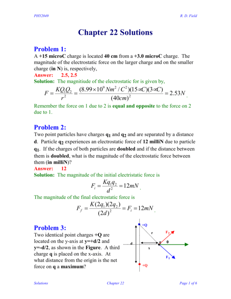 A stationary positive charge is placed in a uniform electric field. the direction of electric force exerted on that stationary positive charge is